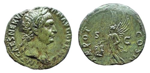 84   -  Trajano. As. 100 d.C. Roma. (Spink-3242). (Ric-417).