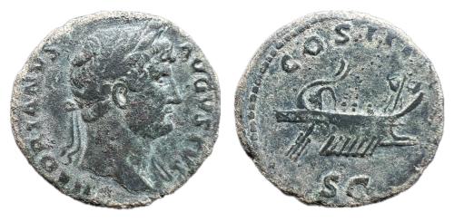 98   -  As. ADRIANO.  125-128 d.C.  (C-446)