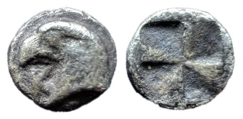 1   -  Aiolis, Kyme. 480-450 a.C. Hemiobolo. (SNG de Aulock 1623.)