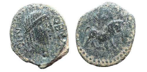 110   -  Obulco. Semis. 220-20 a.C. Porcuna (Jaén). (Abh-1832). (MIB-159/28a)