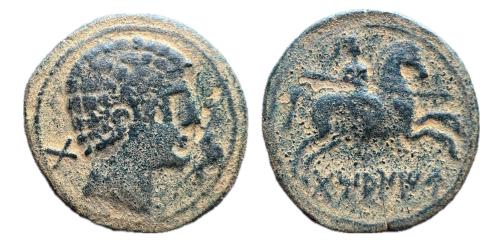 125   -  Tamaniu. As. 120-20 a.C. Zona de Aragón. (Abh-890). (Acip-1614). (MIB 16826 | 122/2b).