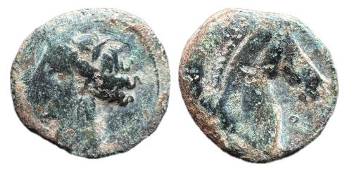 128   -  Zeugitania. Cartago. AE Dishekel. 241-221 a.C. Sardinia. (CNP-248). (MAA-58k