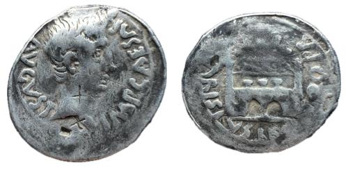 136   -  Augusto. P. Carisius. Denario. 25-23 a.C.