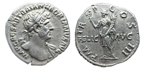 154   -  Adriano. Denario. 119 d.C. Roma. (Ric-II 3 207).