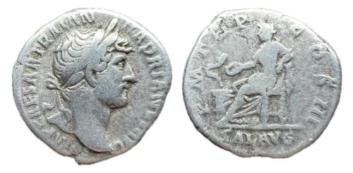 155   -  Adriano. Denario. 119-120 d.C. Roma. (Ric-II 3 198).