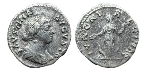166   -  Faustina Madre. Denario. 139-141 d.C. Roma. (Ric-338)