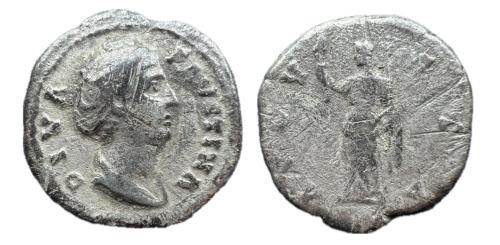 169   -  Diva Faustina. Denario. 141 d.C. Roma. (Ric-III 362). (Bmcre-421)