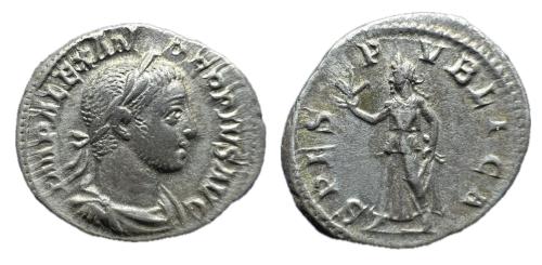 201   -  Alejandro Severo. Denario. 231-235