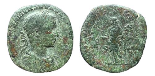 206   -  Alejandro Severo. Sestercio. 222-231 d.C. Roma. (Ric-547)
