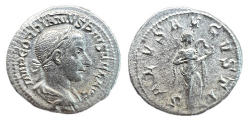 214   -  Gordiano III. Denario. 241 d.C. Roma. (Ric-IV 129a). (Rsc-325).