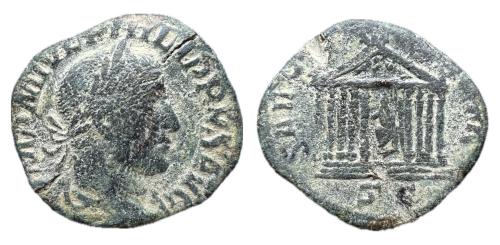 218   -  Filipo I. Sestercio. 248 d.C. Roma. (Spink-9015).