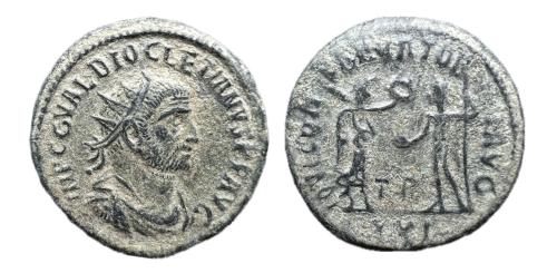 230   -  Diocleciano. Antoniniano. 285 d.C. Antioquía. 6º Oficina