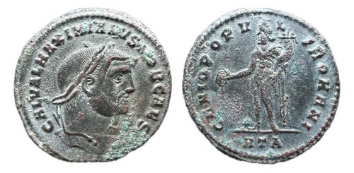 236   -  Galerio. Follis. 296-297 d.C. Heraclea. (Ric-VI 18b).