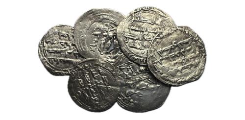 259   -  Emirato Independiente. Lote de 6 Dirham del Emirato Independiente a identificar.