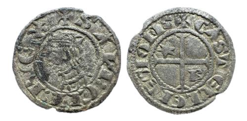 272 - Reino de Castilla y León. Sancho IV (1284-1295). Seisen o Meaja Coronada. Burgos.