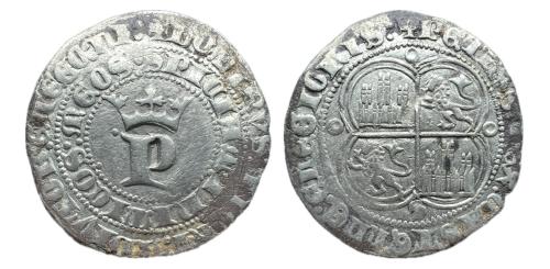 282   -  Reino de Castilla y León. Pedro I (1350-1368). 1 real. Sevilla.