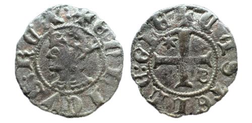 283   -  Enrique II (1368-1379). Cinquén o medio cornado. Burgos