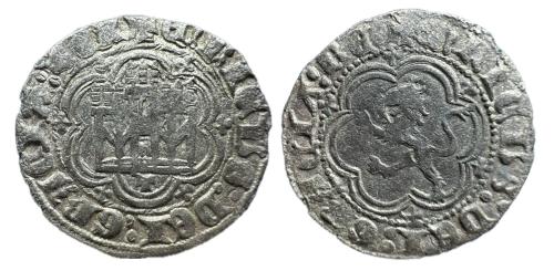 285 - Reino de Castilla y León. Enrique III (1390-1406). Blanca. Toledo. (Bautista-770).