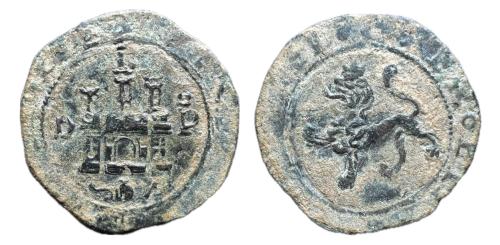291 - Fernando e Isabel (1474-1504). 2 maravedís. Cuenca. P. (Cal-84). (Rs-426).