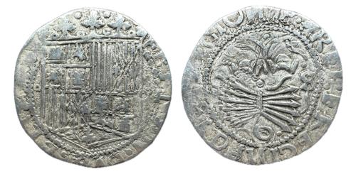 295   -  Fernando e Isabel (1474-1504). 1 real. Sevilla. (Cal-no cita)
