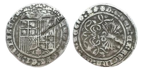 299   -  Fernando e Isabel (1474-1504). 1 real. Burgos. (Cal-301).