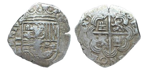 309   -  Felipe II (1556-1598). 2 reales. 15¿?. Granada. M