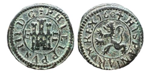 320   -  Felipe III (1598-1621). 2 maravedís. 1604. Segovia