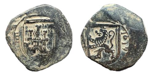 327   -  Felipe III (1598-1621). 8 maravedís. 1619. Segovia. (Cal-319).