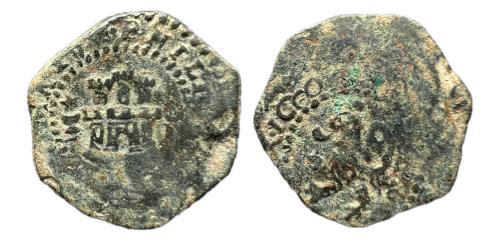 328 - Felipe III (1598-1621) 1 maravedí. 1600. Cuenca . I (Juan o Astorga).
