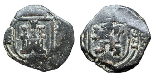 331 - Felipe IV (1621-1665). 8 maravedís. 1621. Segovia. (Jarabo-Sanahuja-F154).