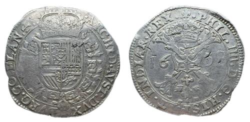 335 - Felipe IV (1621-1665). 1 patagón. 1658. Brujas. (Vti-1086). (Vanhoudt-645.BG).