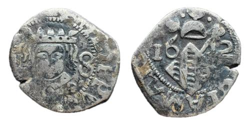 351 - Felipe IV (1621-1665). Dieciocheno. 1642. Valencia. (Francisco Macías Serrano A2a).