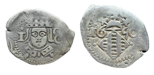 355 - Felipe IV (1621-1665). Dieciocheno. 1650. Valencia. (Francisco Macías Serrano A1).