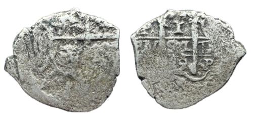 375   -  Carlos II (1665-1700). 1 real. 1679. Potosí. V. (Cal-282)