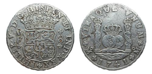 380   -  Felipe V (1700-1746). 8 reales. 1741. México. MF. (Cal-1458).