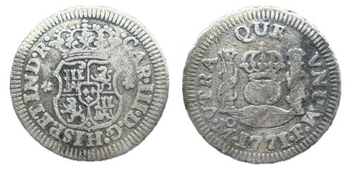 396   -  Carlos III (1759-1788). 1/2 real. 1771. México. F. (Cal-1761).