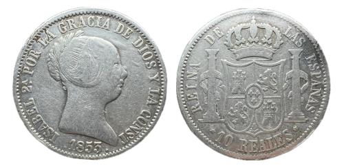 431   -  Isabel II (1833-1868). 10 reales. 1853. Madrid. (Cal-528).