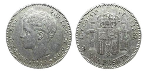 444   -  Centenario de la Peseta (1868-1931). Alfonso XIII (1886-1931)