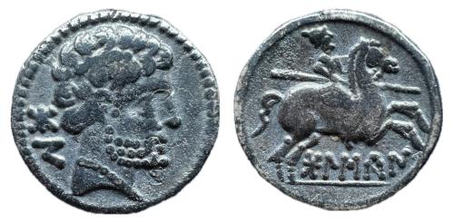 47 - Bolskan. Denario. 180-20 a.C. Huesca. (Abh-1911). (MIB-79/07a). (Acip-1413 var.).