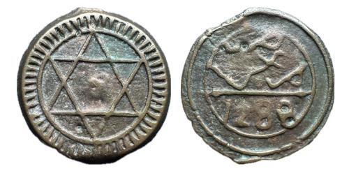 489   -  Marruecos. Sidi Muhammad IV (1276-1290 H). 4 felus. 1288 H.