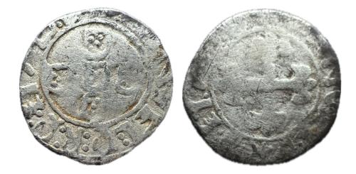495   -  Portugal. D. Manuel I (1495-1521). 1/2 vintem. (Gomes-16).