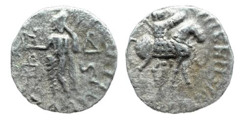 5   -  Indoescitas. Azes. DRACMA . 52-12 a.C. Taxila.