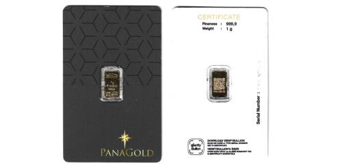 501   -  Lingote oro de 1 gramo de oro puro. Numeración PNA 100178