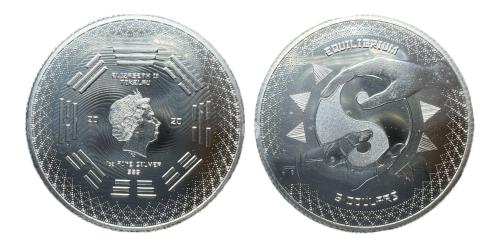514   -  Tokelau. Elizabeth II. 5 dollars. 2020. Equilibrium