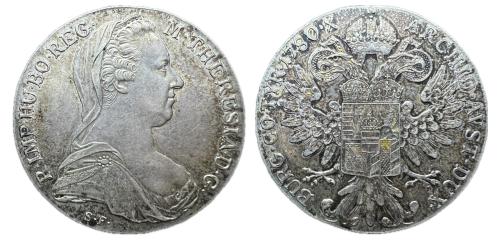 528   -  Austria. Maria Theresa (1740-1780). Taler. 1780. (Km-T1)