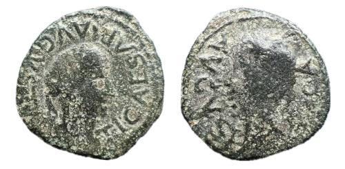 53   -  Caesaraugusta. Época de Augusto. Semis. 27 a.C-14 d.C. Zaragoza.