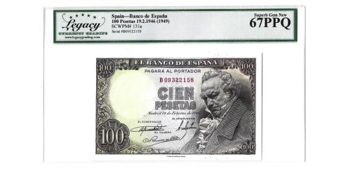 541   -  1946. 100 pesetas. (Ed. 451b) (Pick 131a).