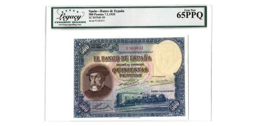 545   -  1935. 500 pesetas. (Ed. 365) (Pick 89).