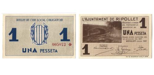 561   -  Barcelona. Ripollet. 1pta. (RGH. 9668). C. EBC+
