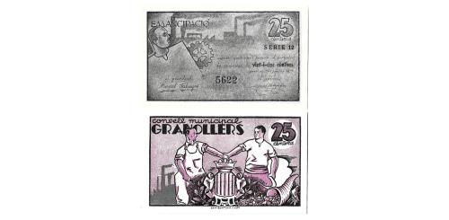 569   -  Barcelona. Granollers. 25cts. (RGH. 8111). C. SC-
